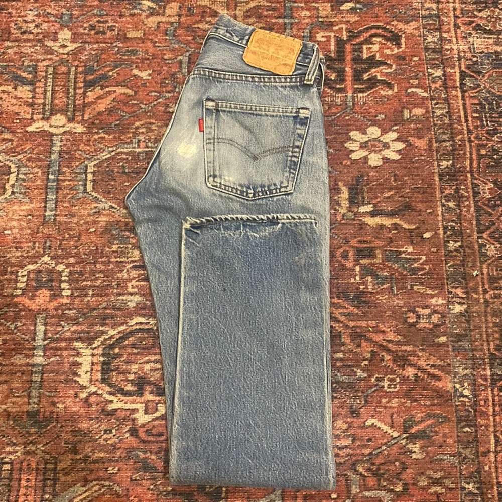 Vintage Levis 501s in Medium Wash